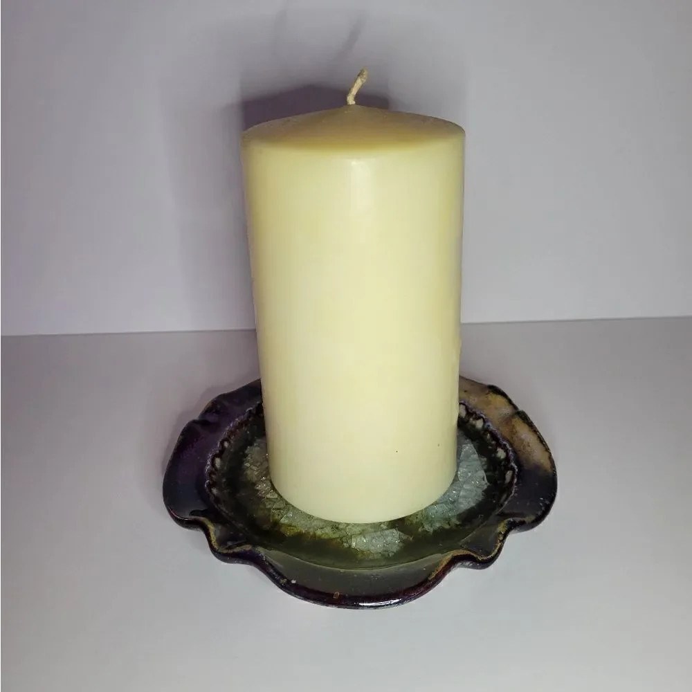 Down To Earth Pottery Candle Holder/Dish